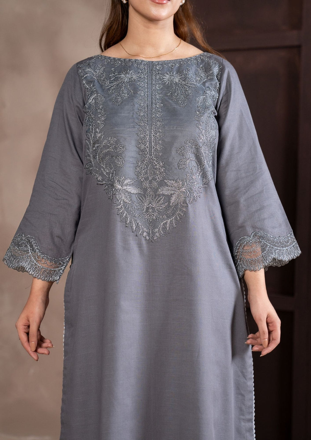 3Pc Embroidered Khaddar AMLT-W26-0016