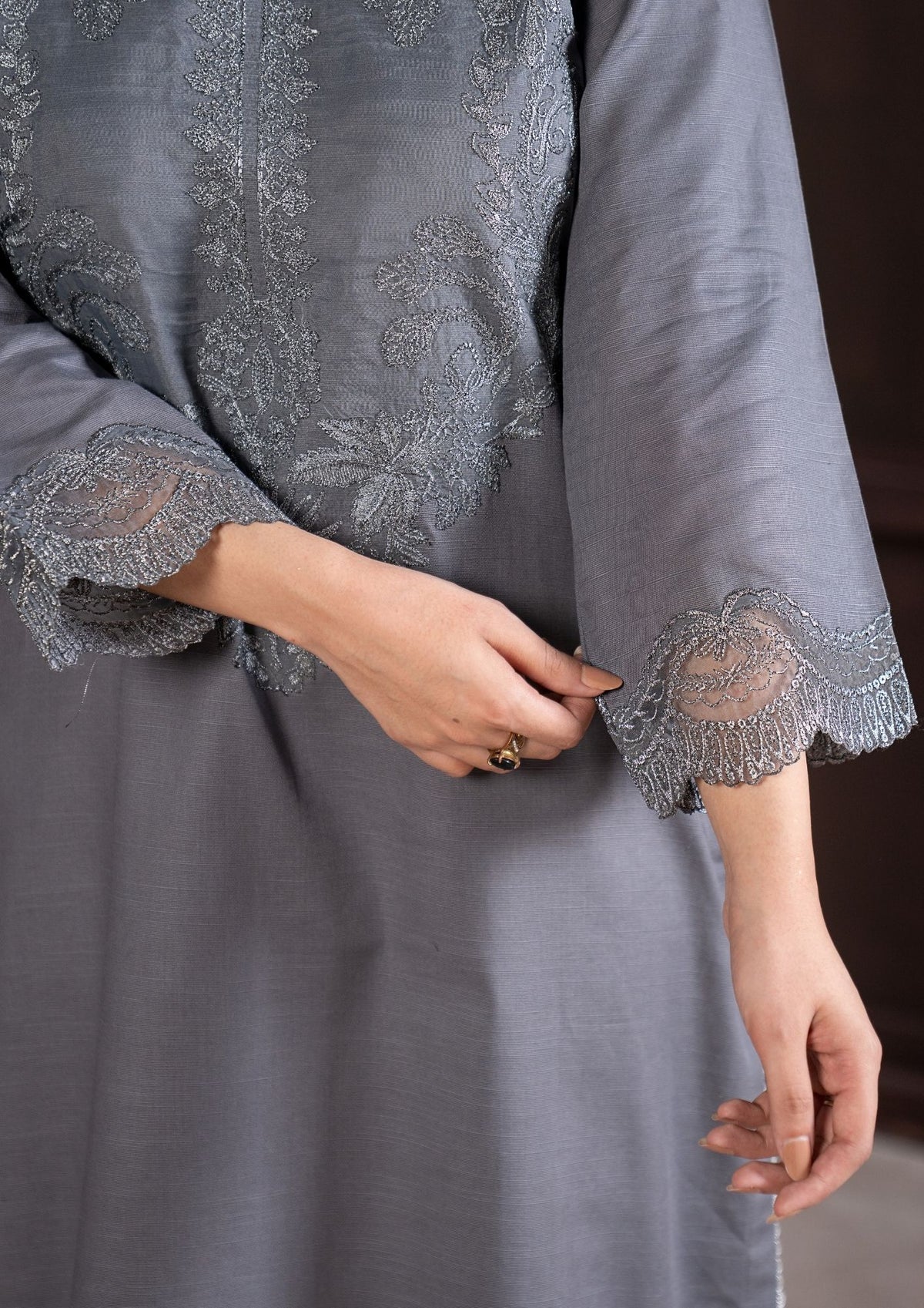 3Pc Embroidered Khaddar AMLT-W26-0016