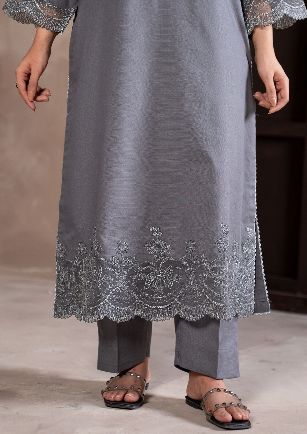 3Pc Embroidered Khaddar AMLT-W26-0016