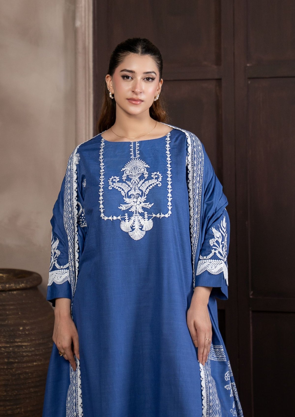 3Pc Embroidered Khaddar AMLT-W26-0017