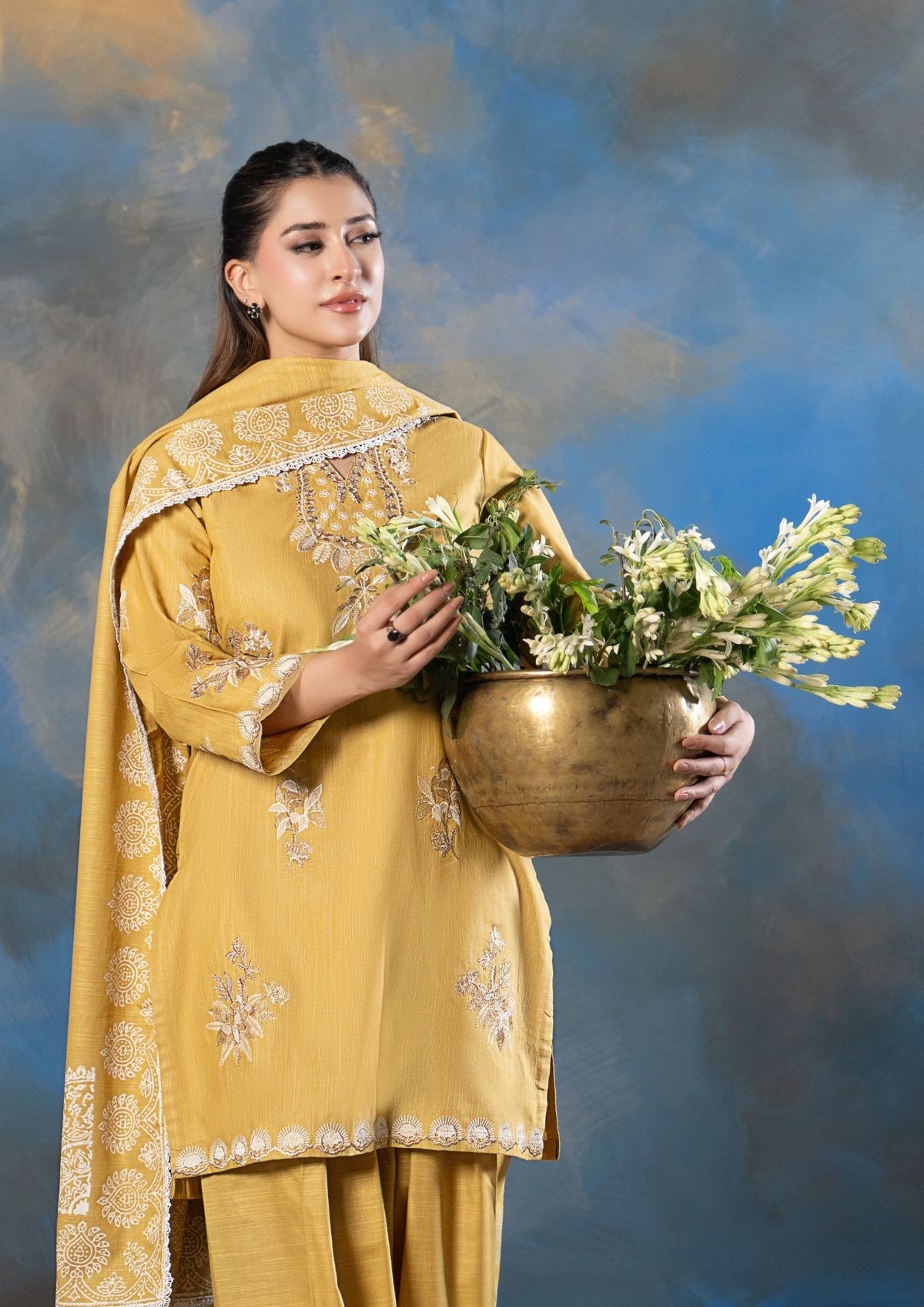 3Pc Embroidered Khaddar AMLT-W26-0020