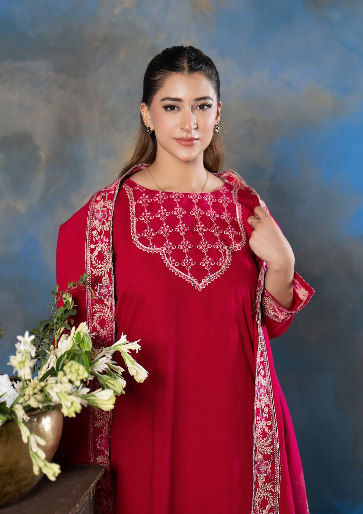 3Pc Embroidered Khaddar AMLT-W26-0003
