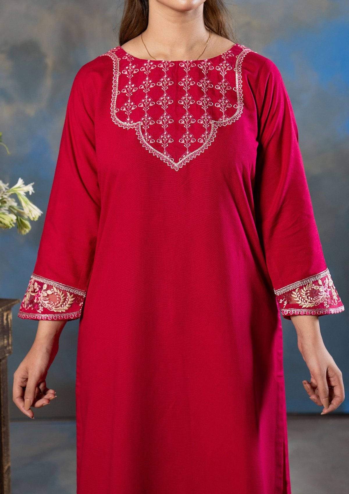 3Pc Embroidered Khaddar AMLT-W26-0003