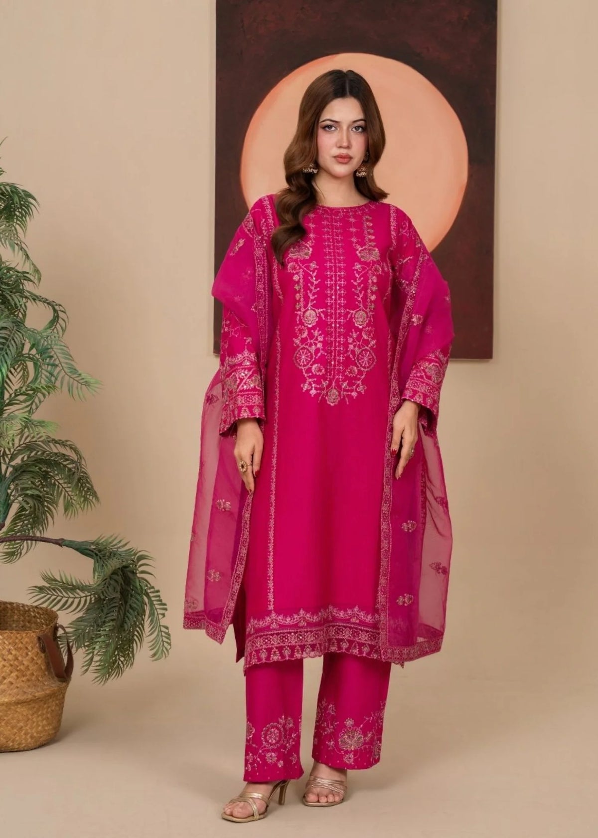 3Pc Embroidered Lawn Cotton EID-S26-0002