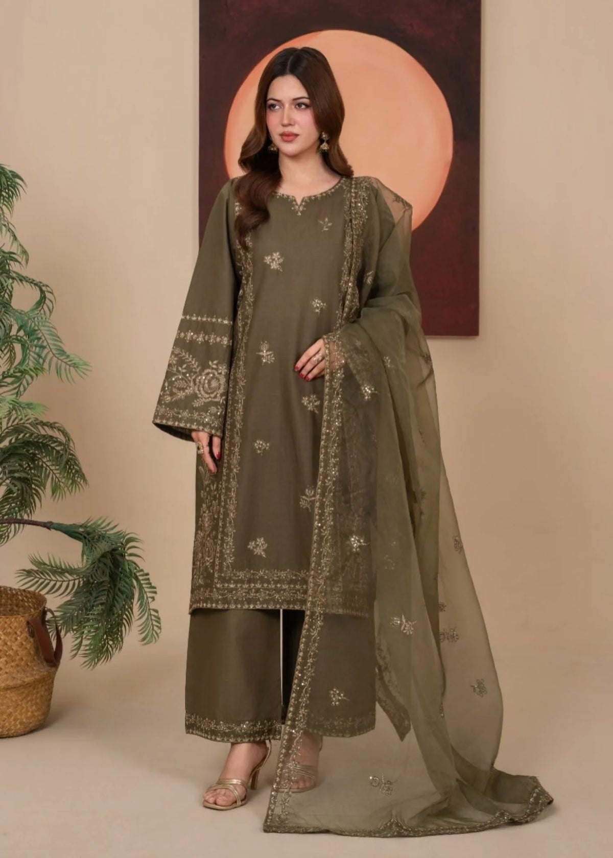 3Pc Embroidered Lawn Cotton EID-S26-0003