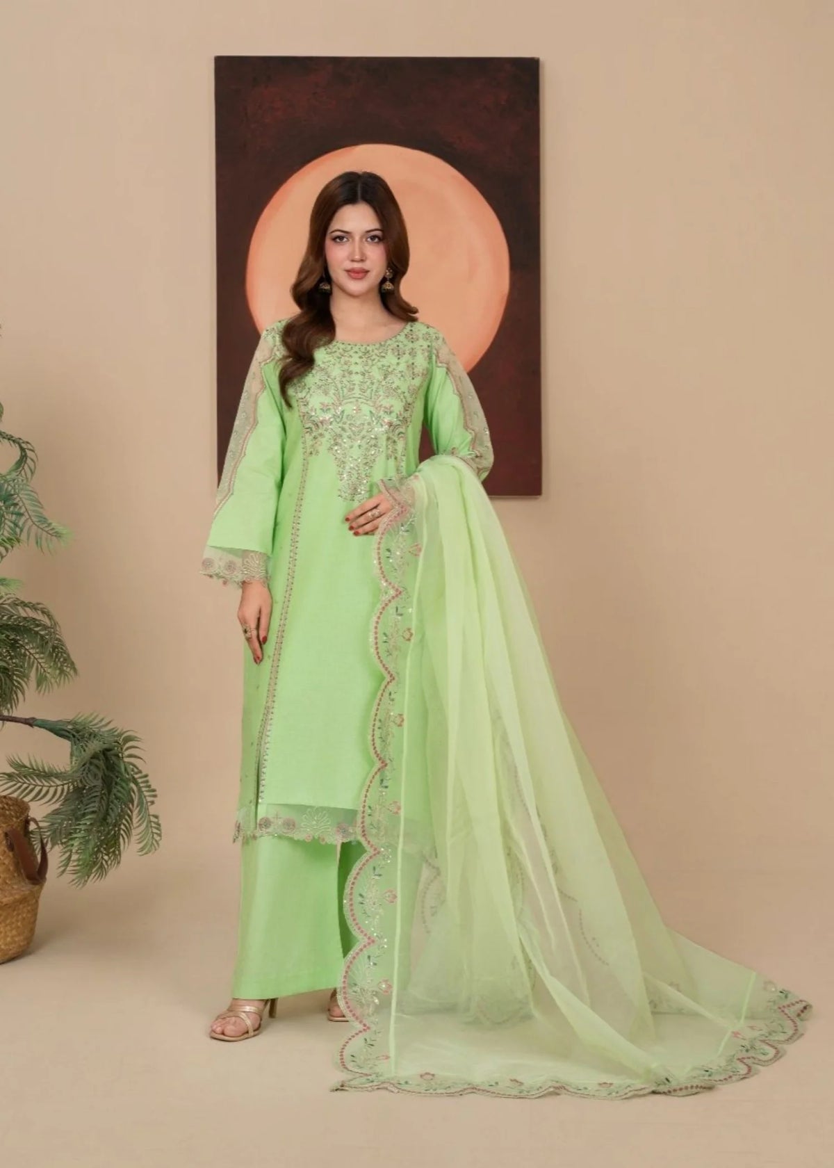 3Pc Embroidered Lawn Cotton EID-S26-0004