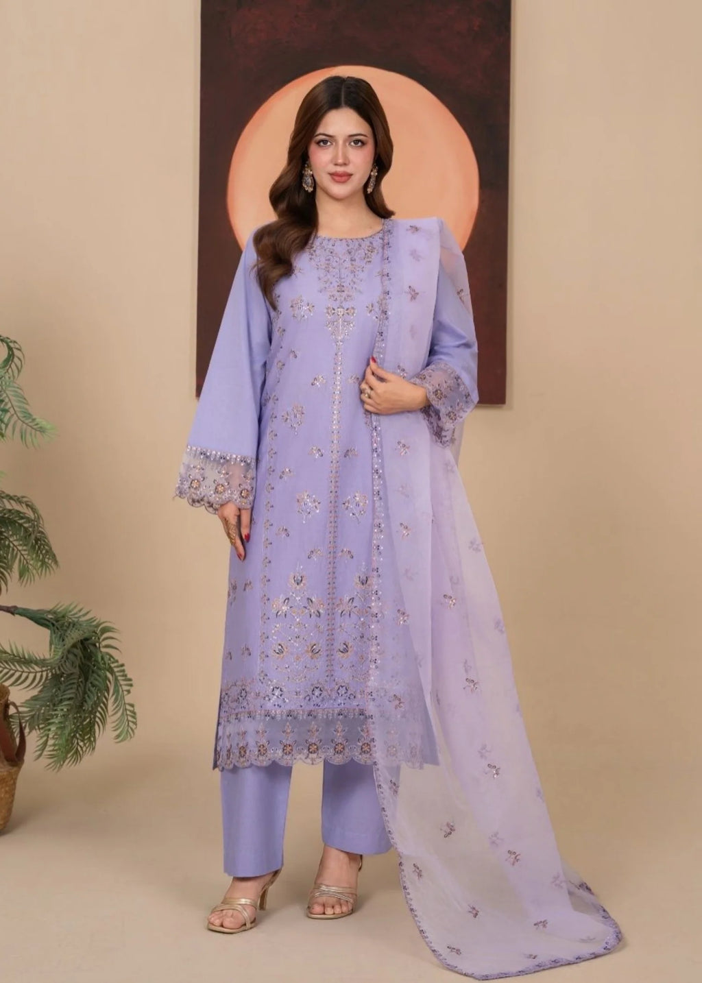 3Pc Embroidered Lawn Cotton EID-S26-0005
