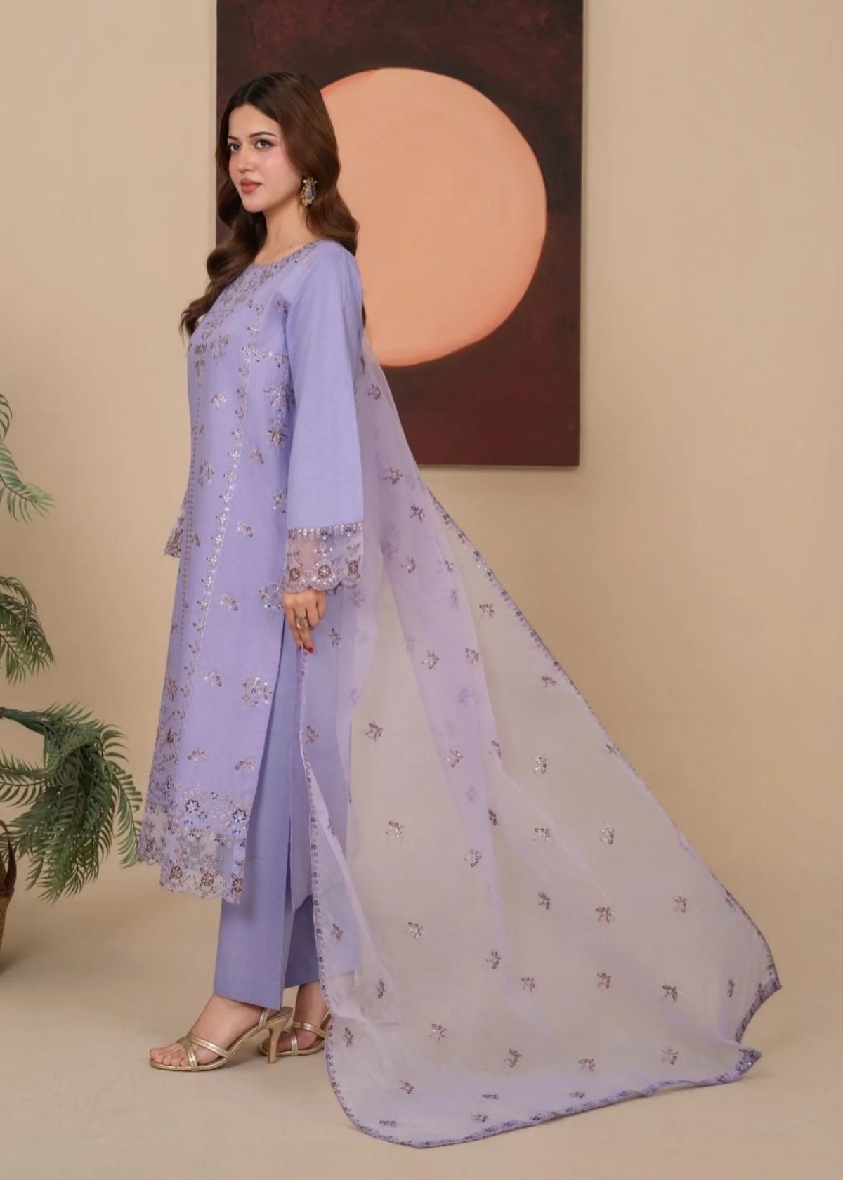 3Pc Embroidered Lawn Cotton EID-S26-0005