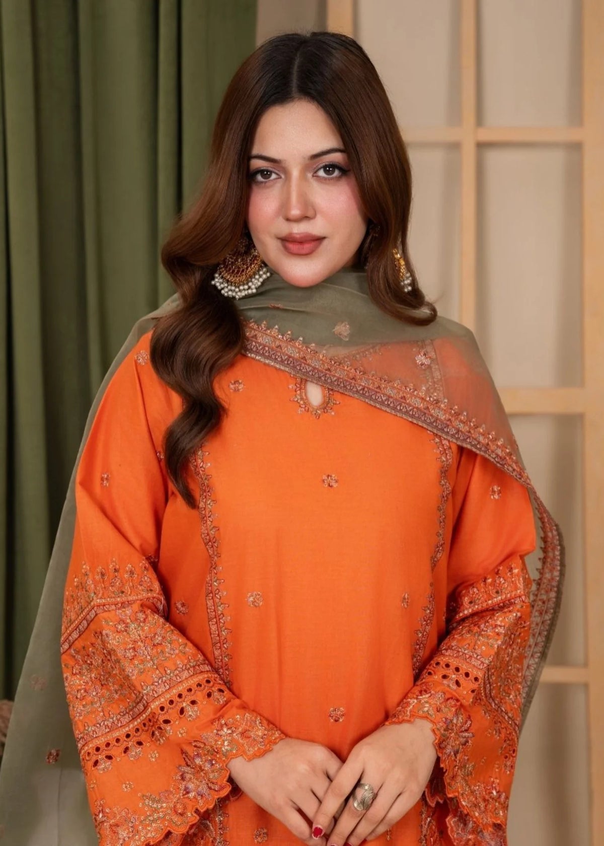 3Pc Embroidered Lawn Cotton EID-S26-0006
