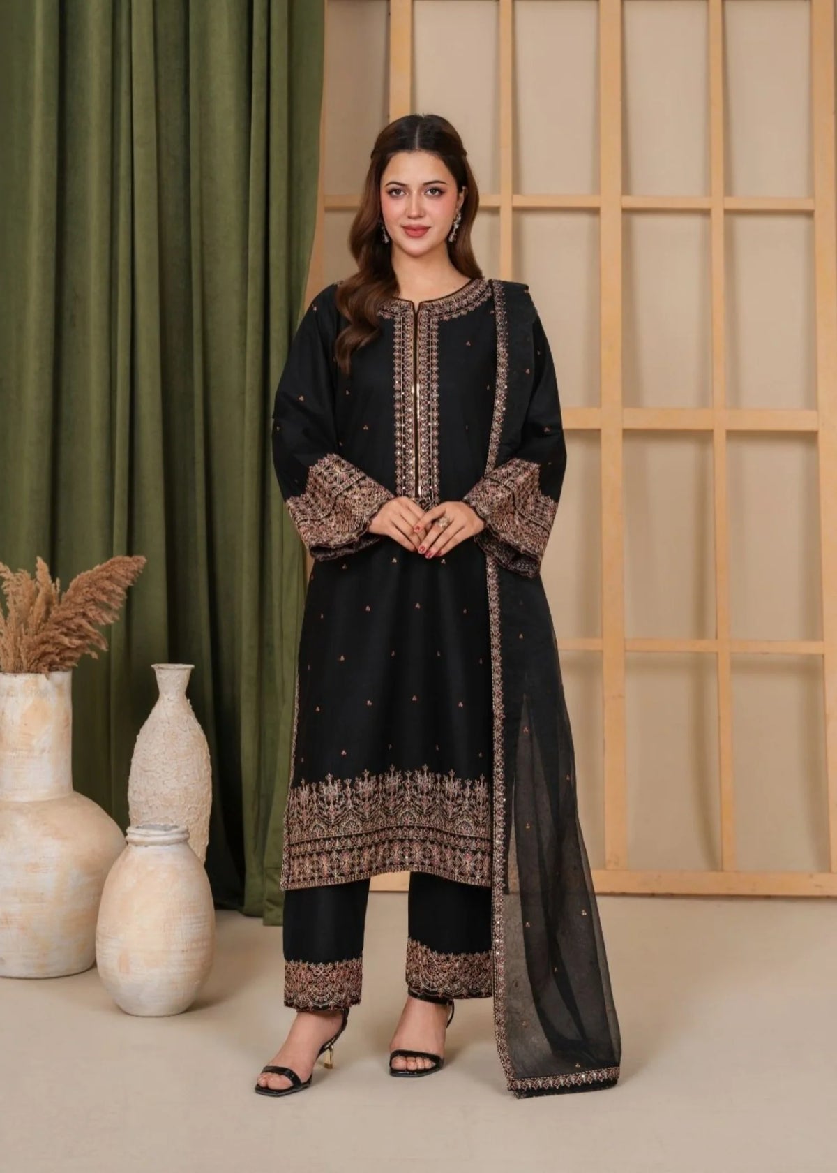3Pc Embroidered Lawn Cotton EID-S26-0012
