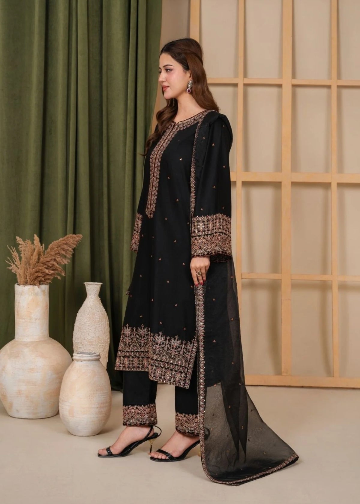 3Pc Embroidered Lawn Cotton EID-S26-0012