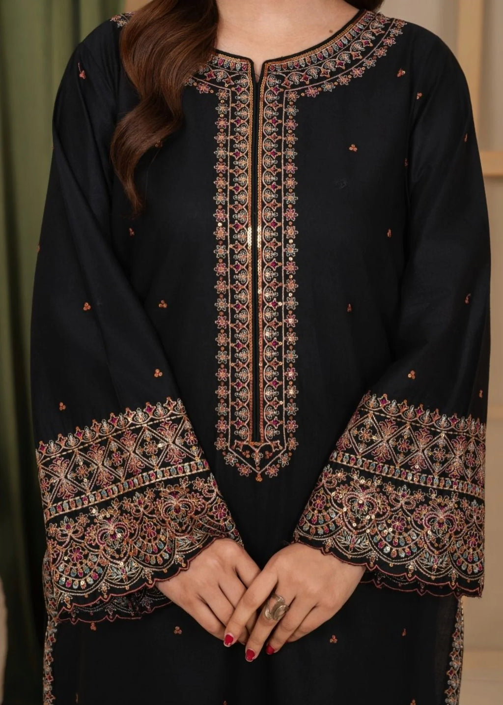 3Pc Embroidered Lawn Cotton EID-S26-0012
