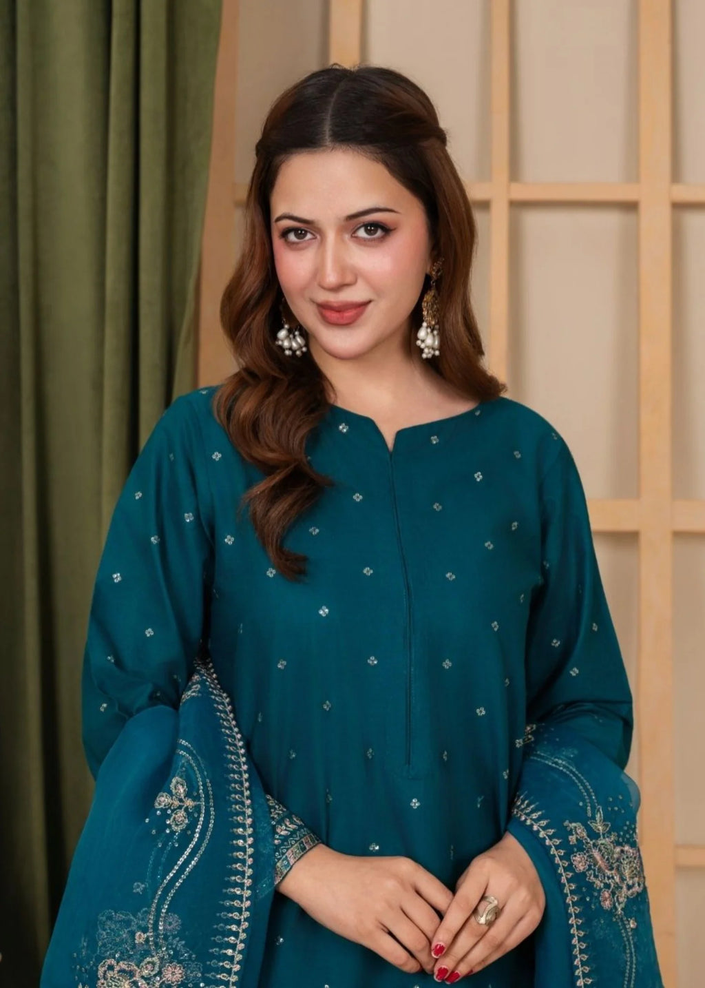 3Pc Embroidered Lawn Cotton EID-S26-0012