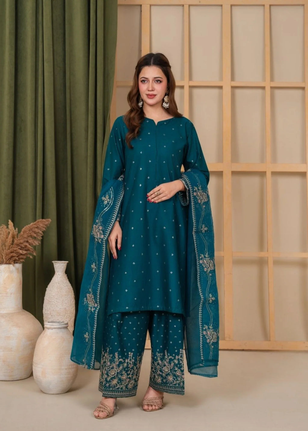 3Pc Embroidered Lawn Cotton EID-S26-0012