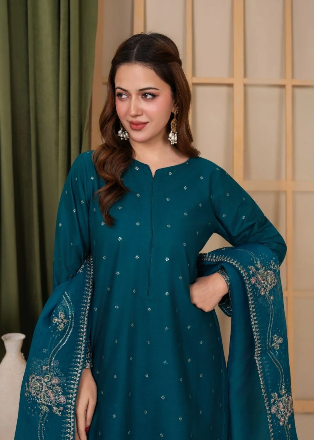3Pc Embroidered Lawn Cotton EID-S26-0012