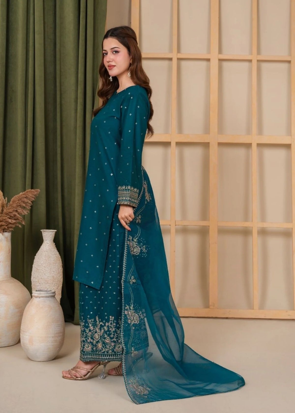 3Pc Embroidered Lawn Cotton EID-S26-0012