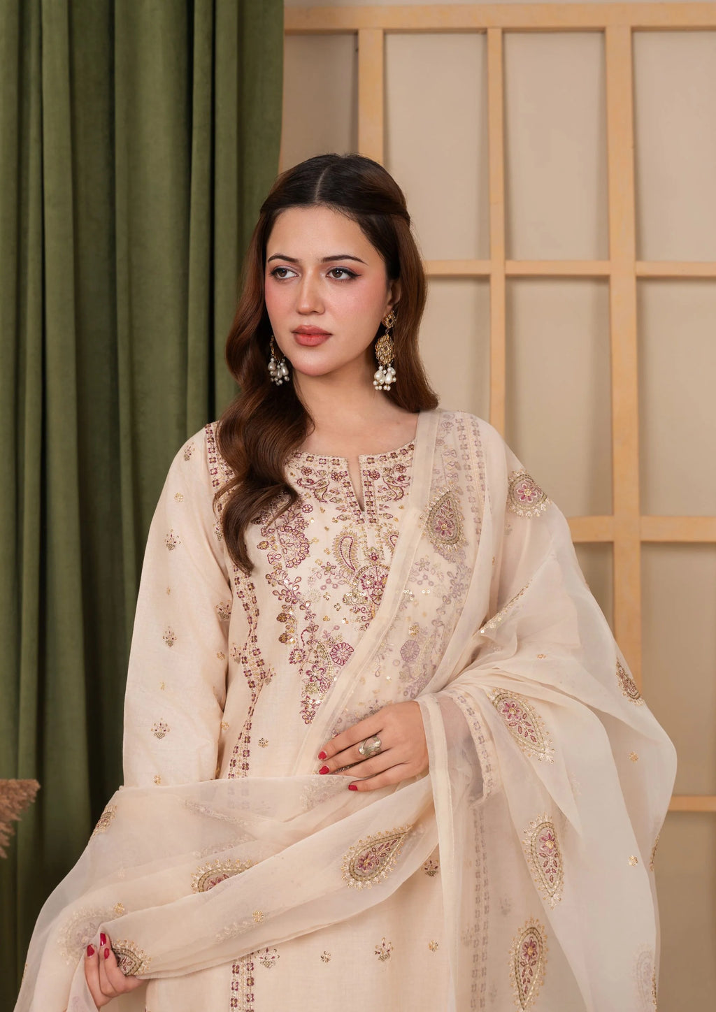 3Pc Embroidered Lawn Cotton EID-S26-0007