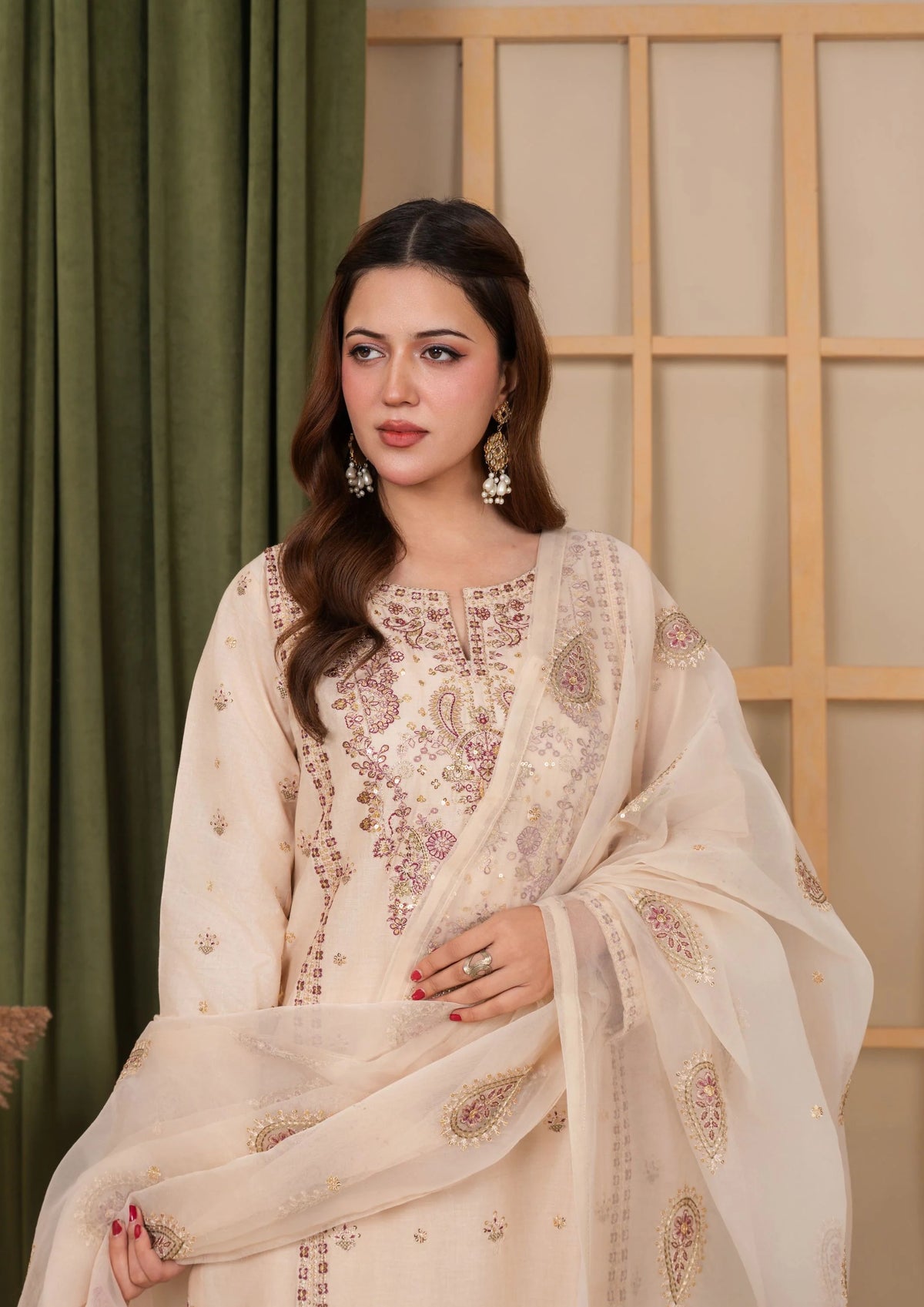 3Pc Embroidered Lawn Cotton EID-S26-0007
