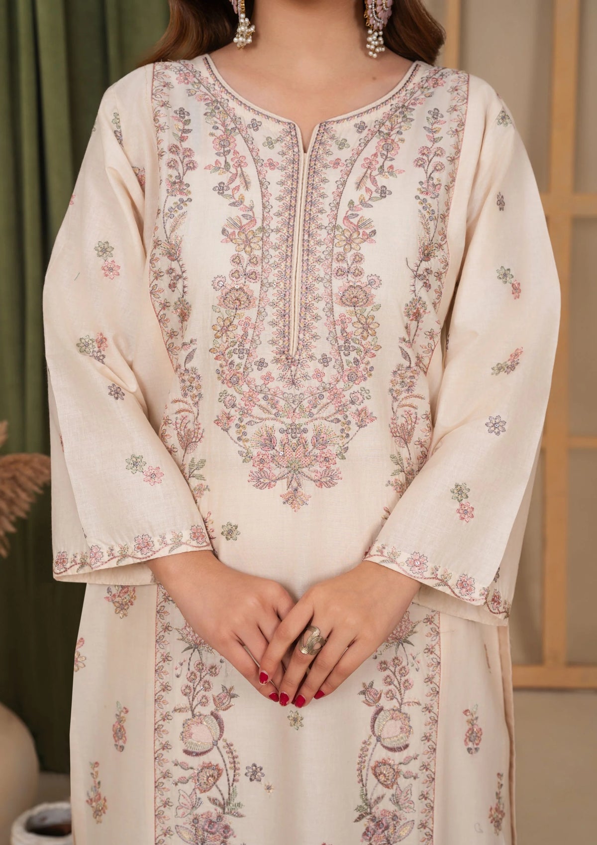 3Pc Embroidered Lawn Cotton EID-S26-0007