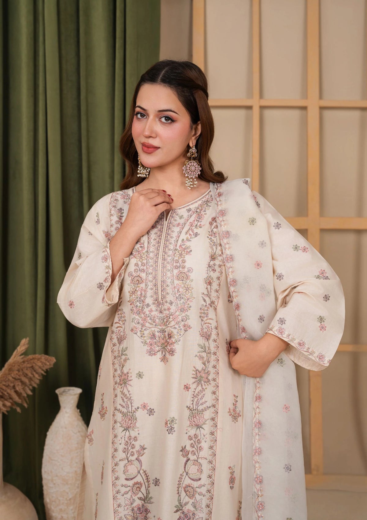 3Pc Embroidered Lawn Cotton EID-S26-0007