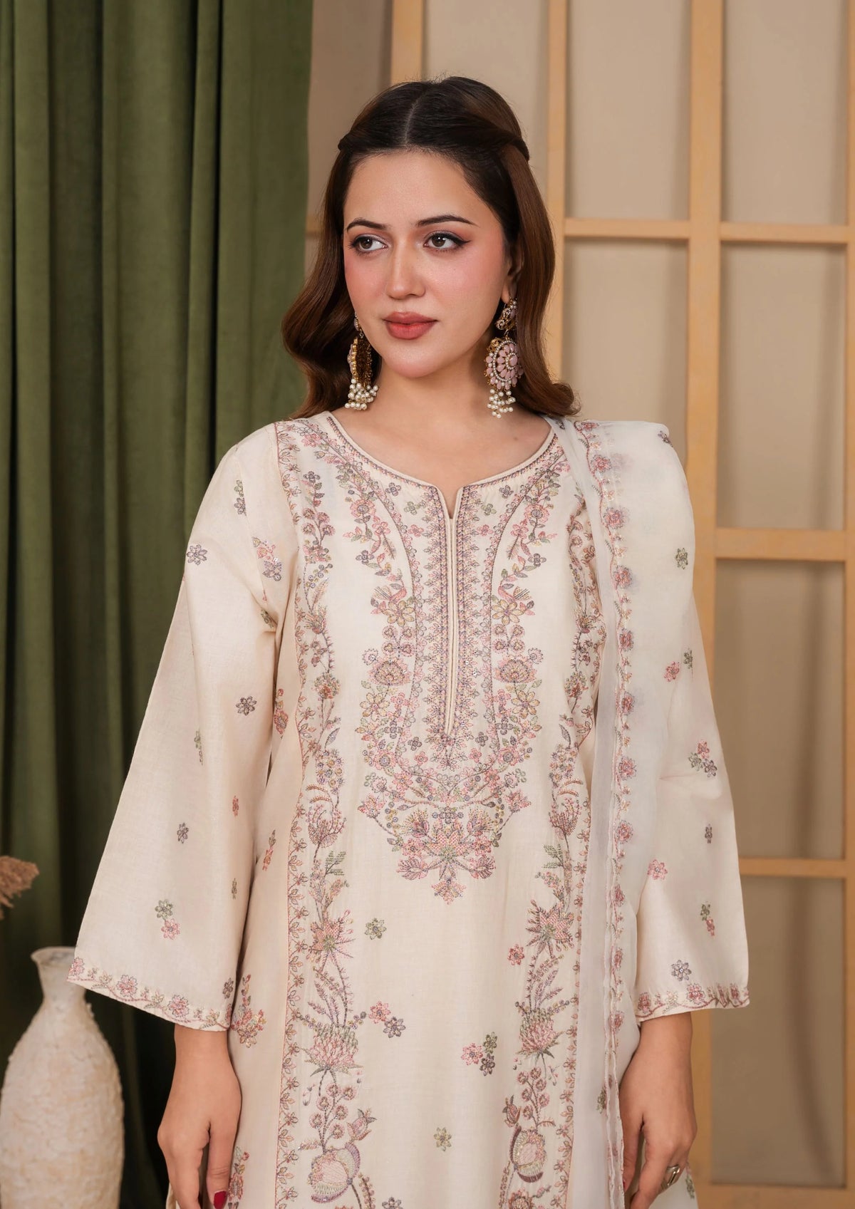 3Pc Embroidered Lawn Cotton EID-S26-0007