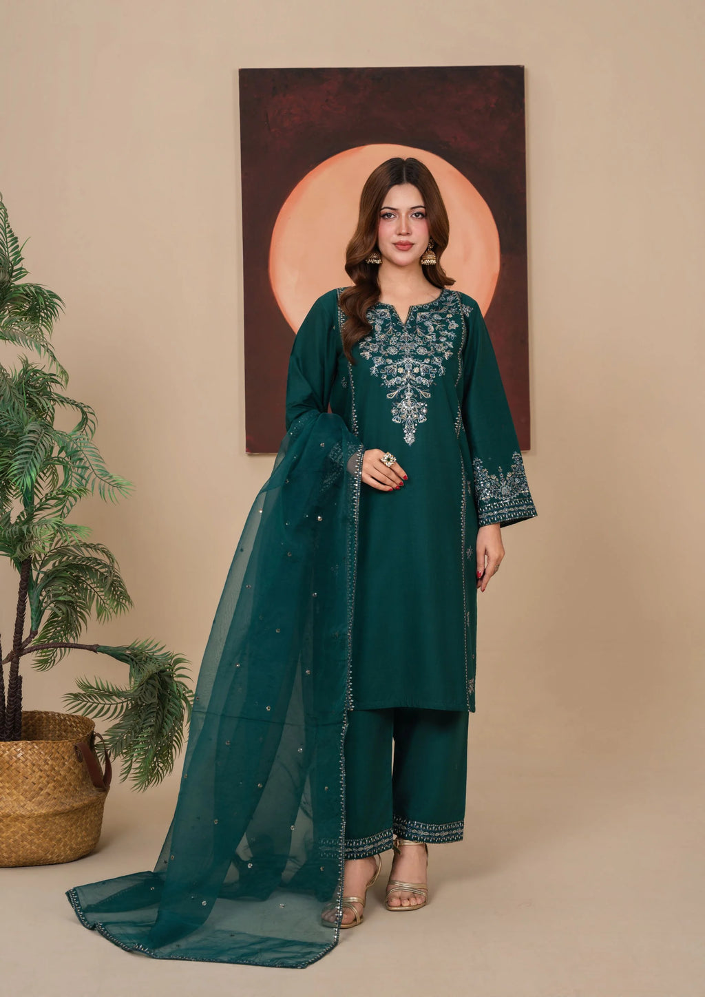3Pc Embroidered Lawn Cotton EID-S26-0001