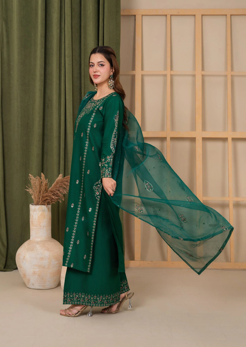 3Pc Embroidered Lawn Cotton EID-S26-0008