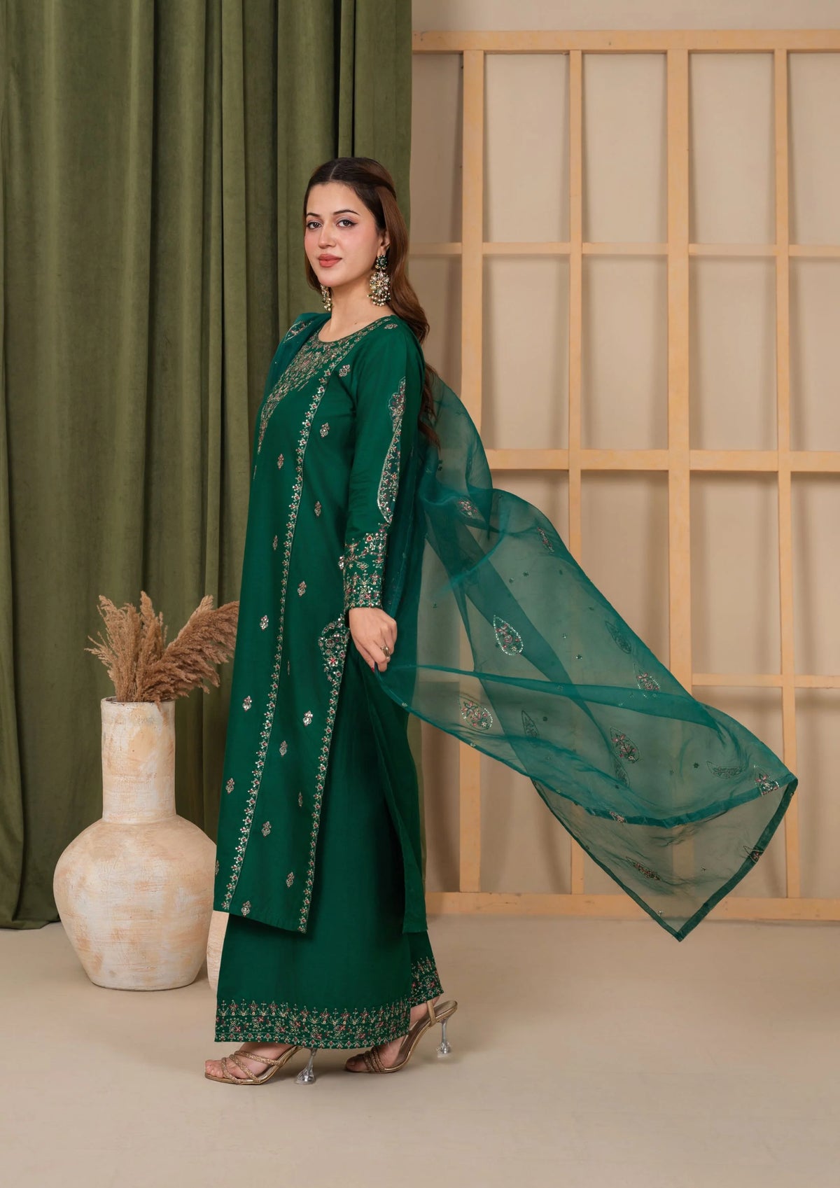 3Pc Embroidered Lawn Cotton EID-S26-0008