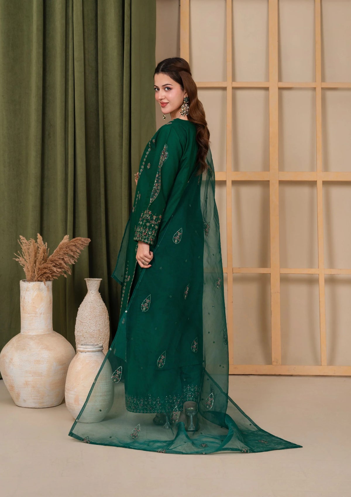 3Pc Embroidered Lawn Cotton EID-S26-0008