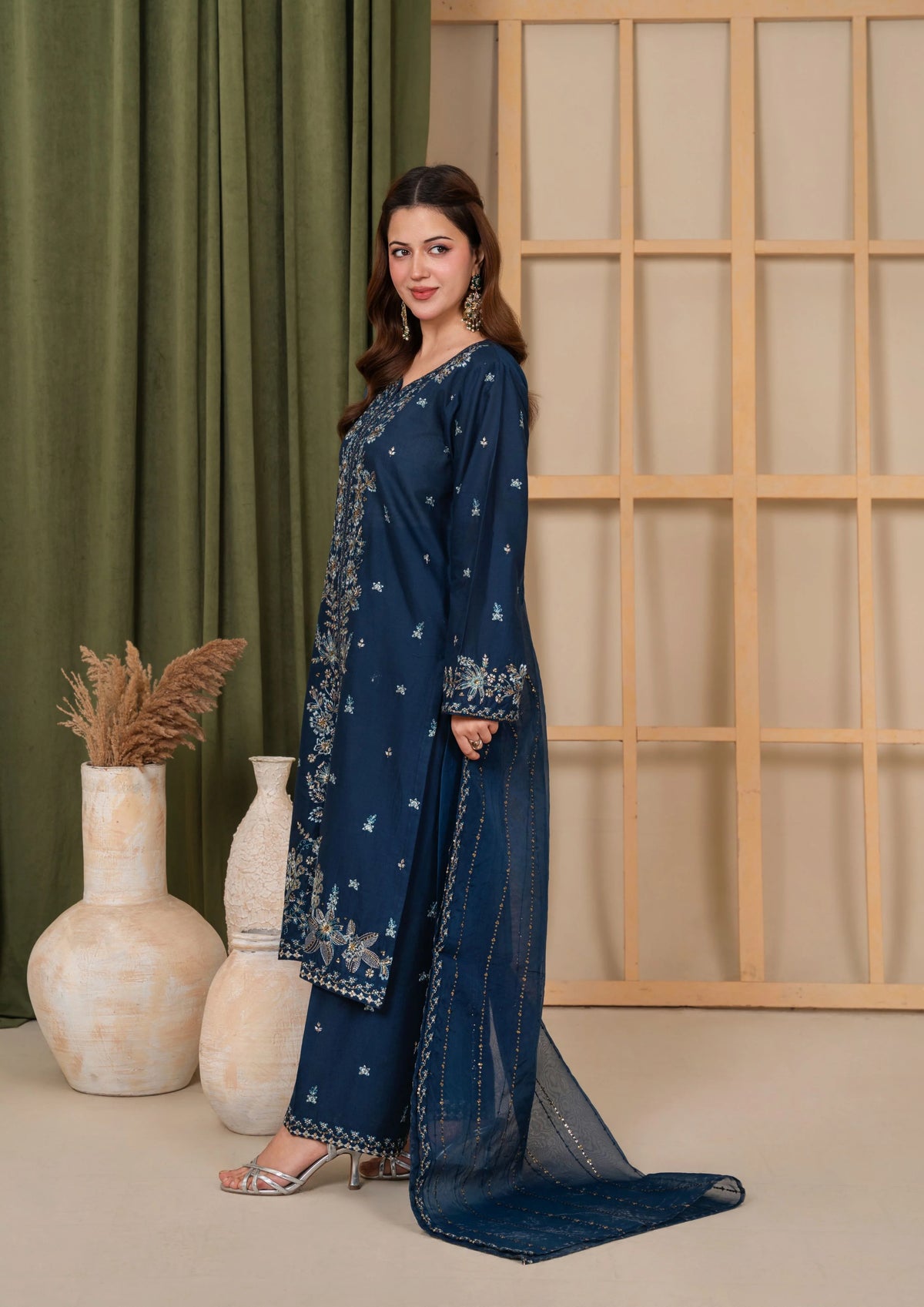 3Pc Embroidered Lawn Cotton EID-S26-0010