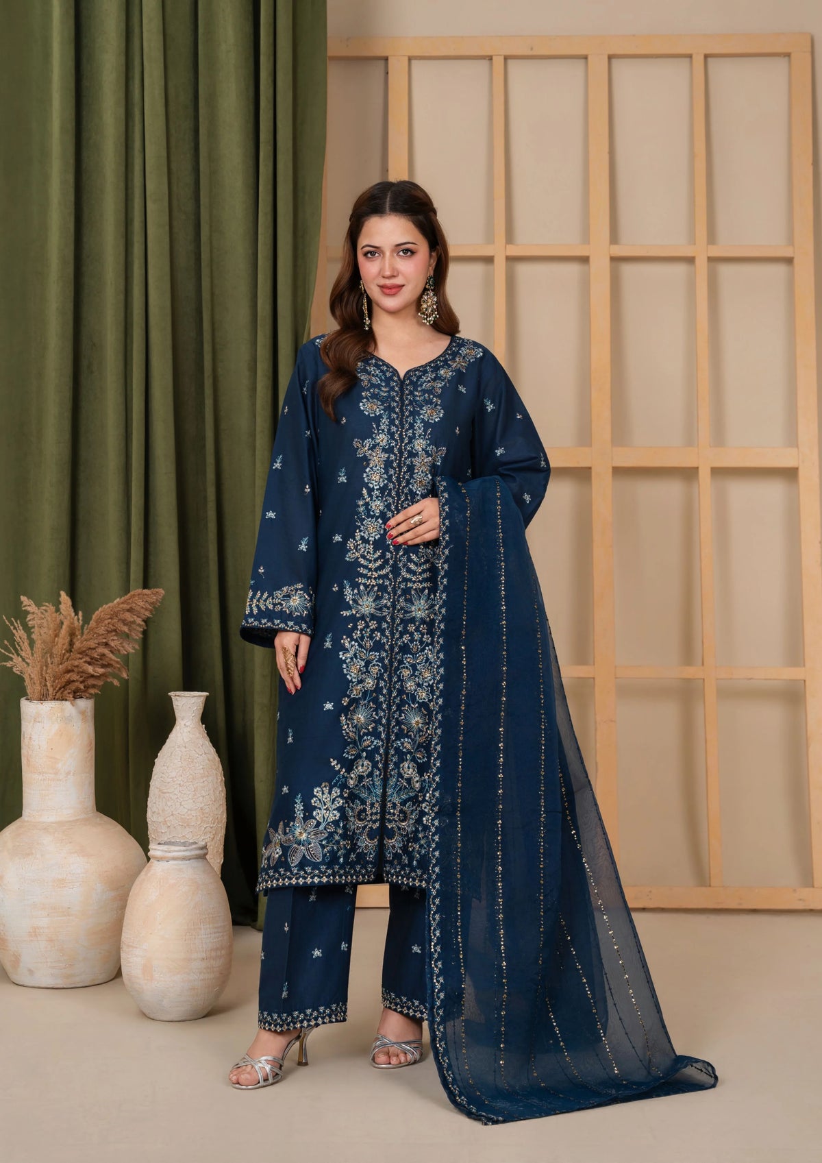 3Pc Embroidered Lawn Cotton EID-S26-0010