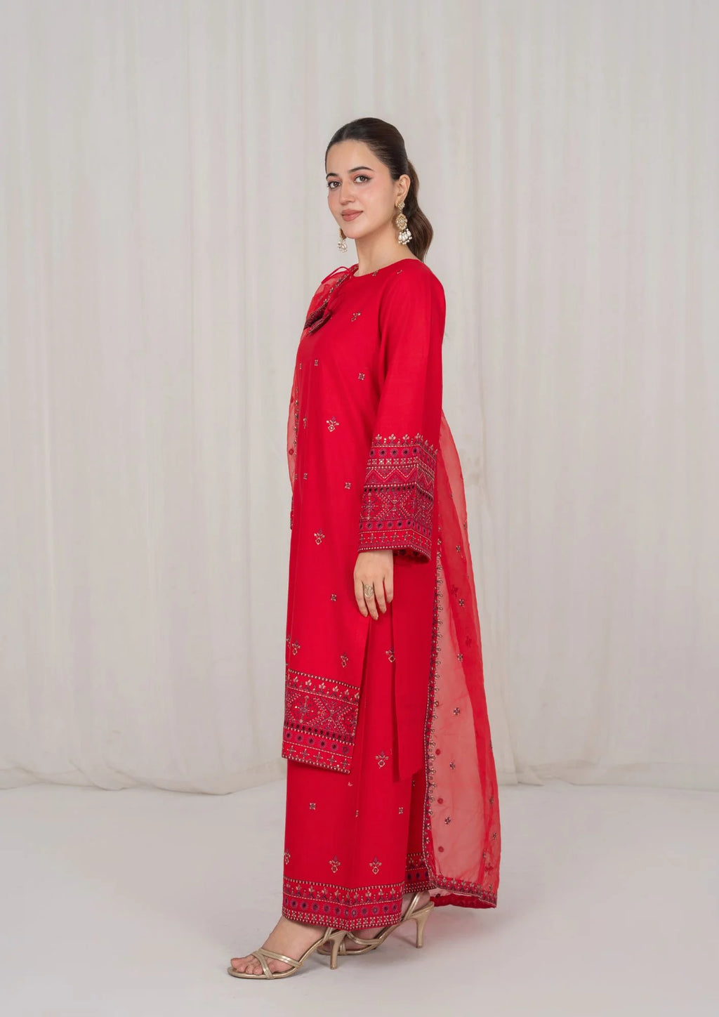 3Pc Embroidered Lawn Cotton EID-S26-0016