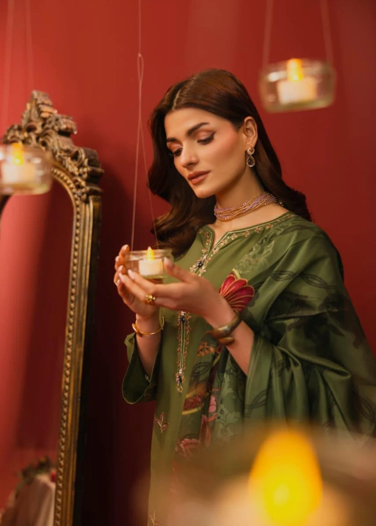 3Pc Embroidered Lawn Cotton with Digital Print Chiffon Dupatta ZAUQ-S26-0003