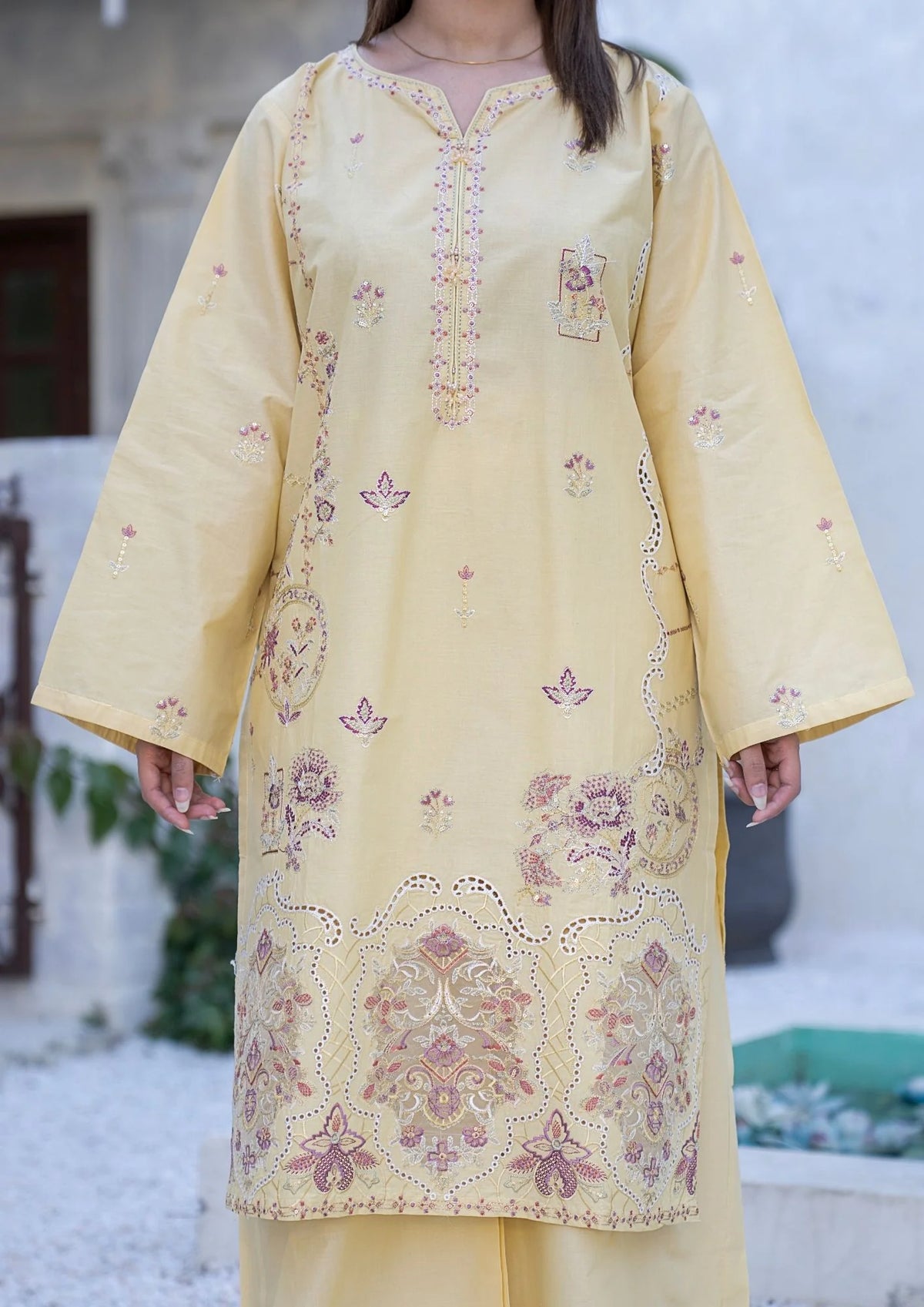 3Pc Embroidered Lawn Cotton ZAUQ-S26-0004