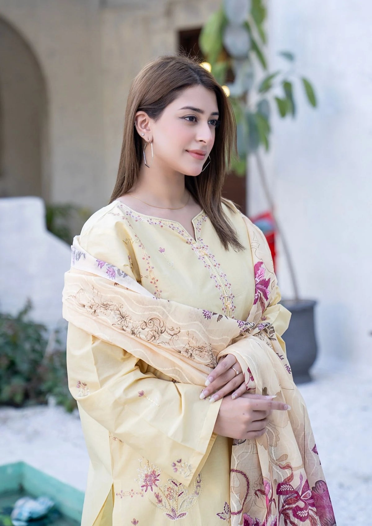 3Pc Embroidered Lawn Cotton ZAUQ-S26-0004