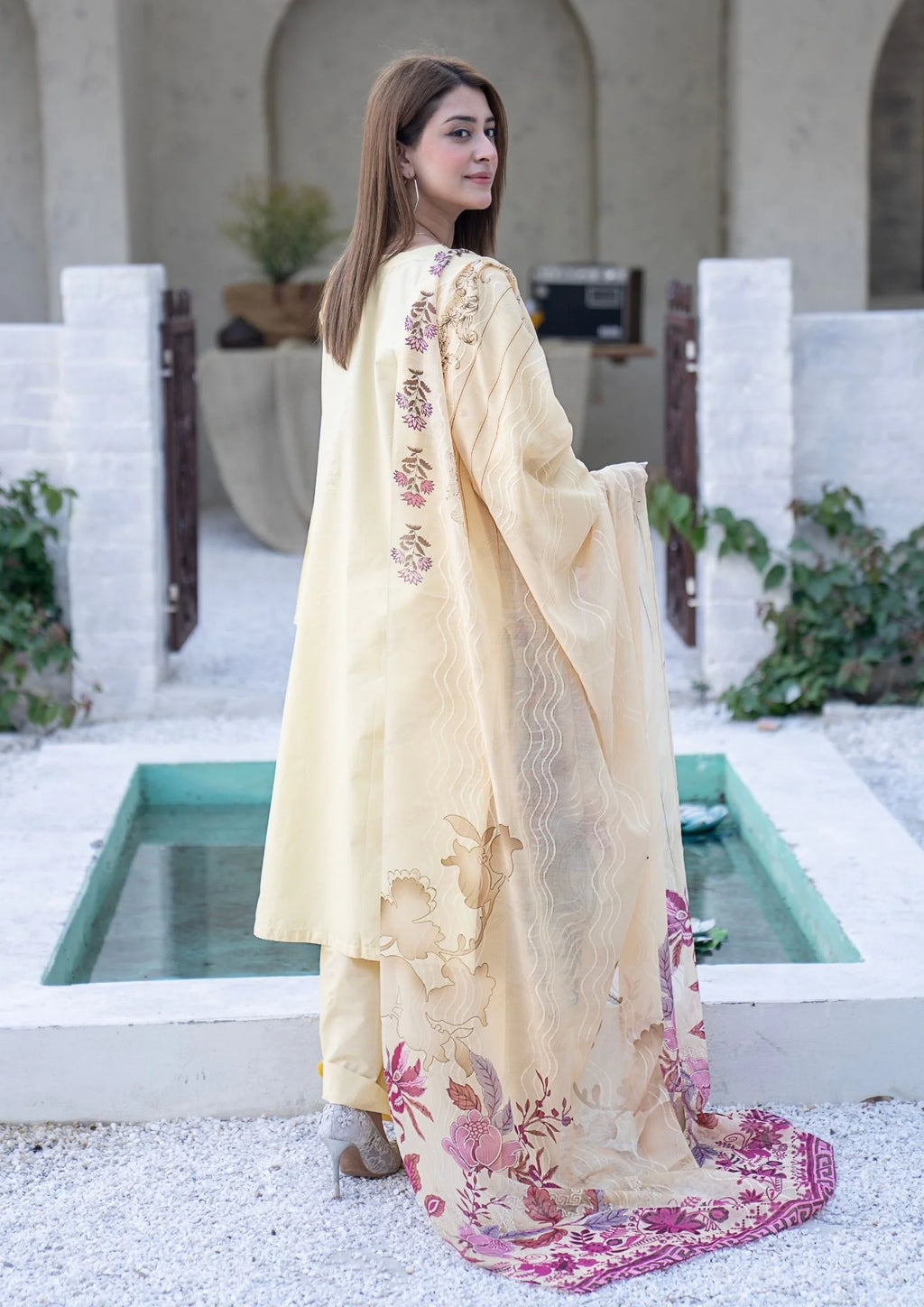 3Pc Embroidered Lawn Cotton ZAUQ-S26-0004