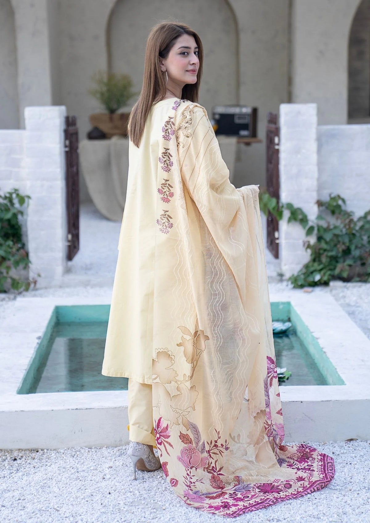 3Pc Embroidered Lawn Cotton ZAUQ-S26-0004