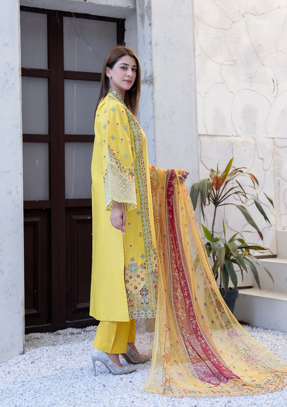 3Pc Embroidered Lawn Cotton ZAUQ-S26-0006