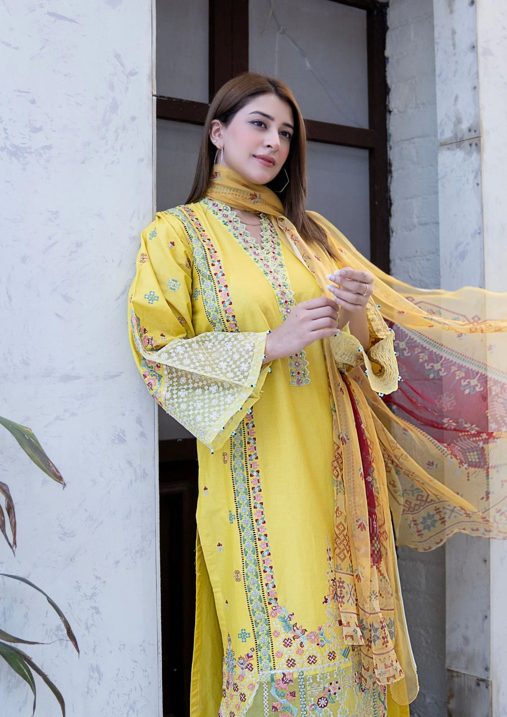 3Pc Embroidered Lawn Cotton ZAUQ-S26-0006