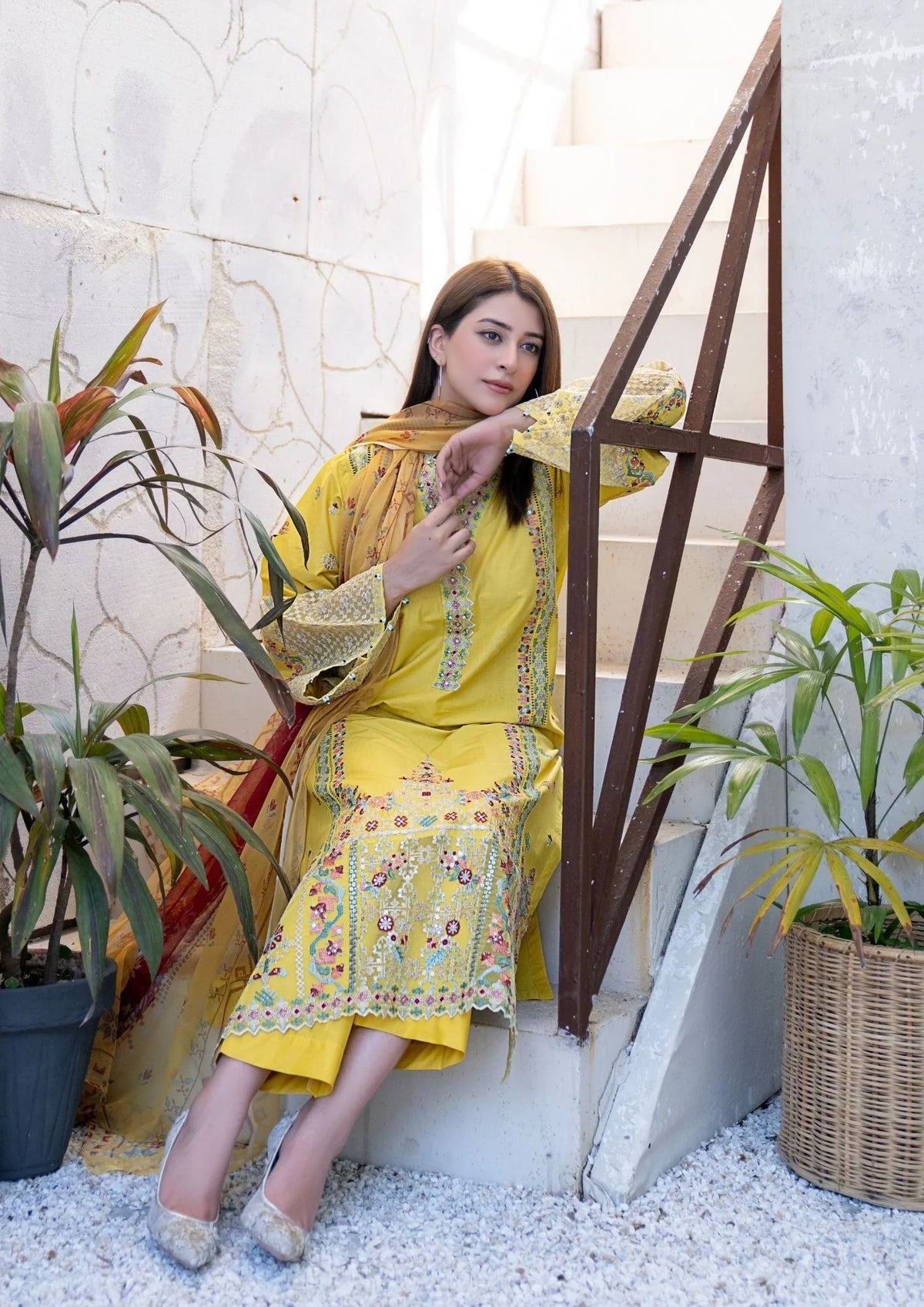 3Pc Embroidered Lawn Cotton ZAUQ-S26-0006