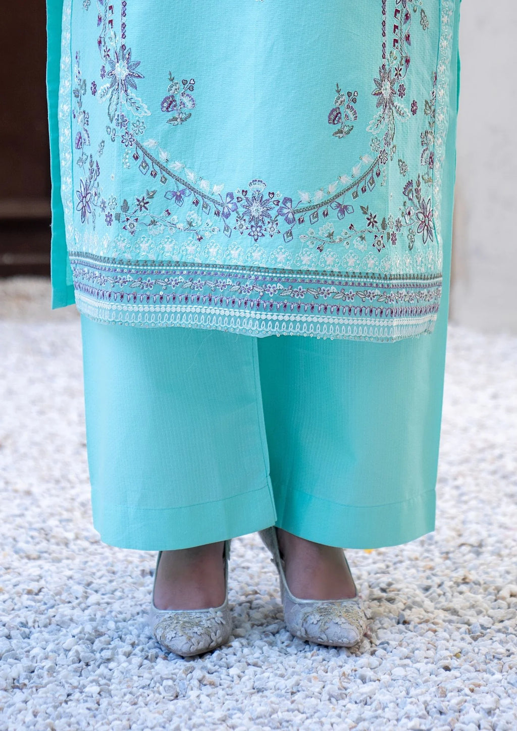 3Pc Embroidered Lawn Cotton ZAUQ-S26-0007