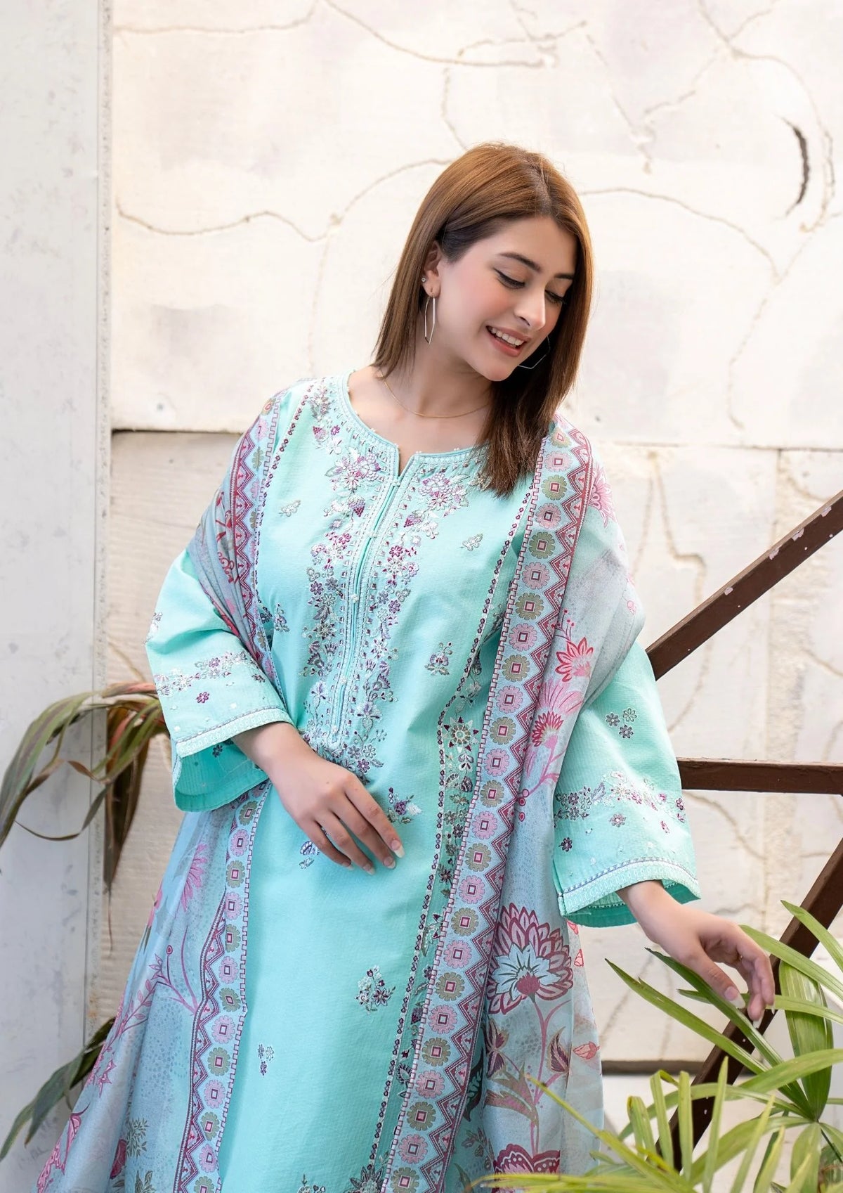 3Pc Embroidered Lawn Cotton ZAUQ-S26-0007
