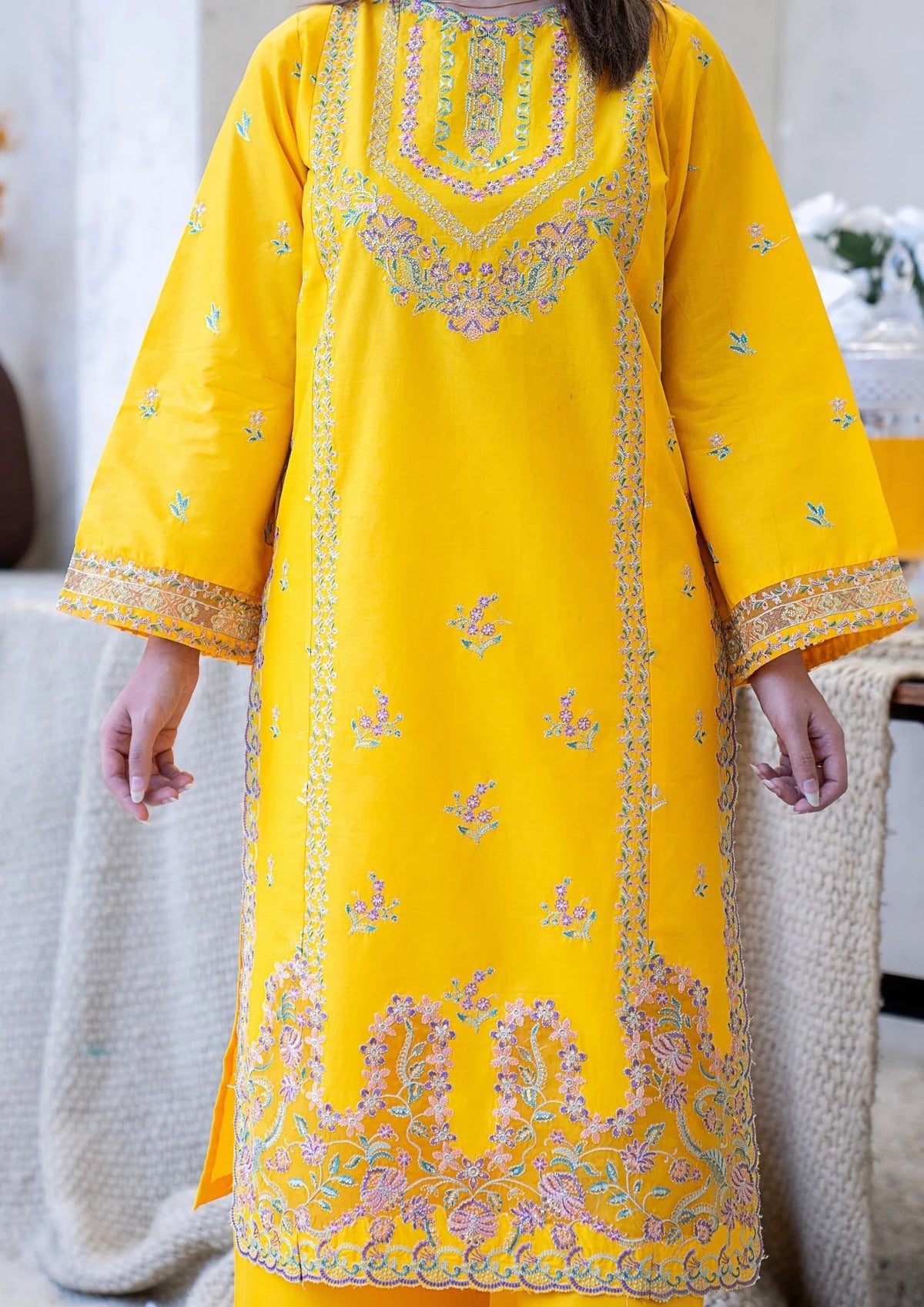 3Pc Embroidered Lawn Cotton ZAUQ-S26-0008