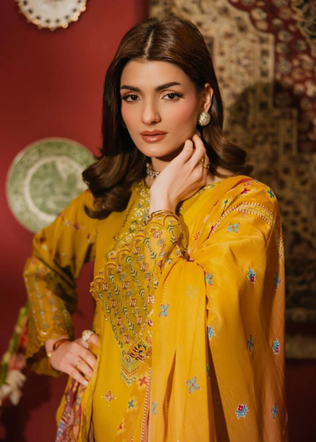 3Pc Embroidered Lawn Cotton ZAUQ-S26-0009