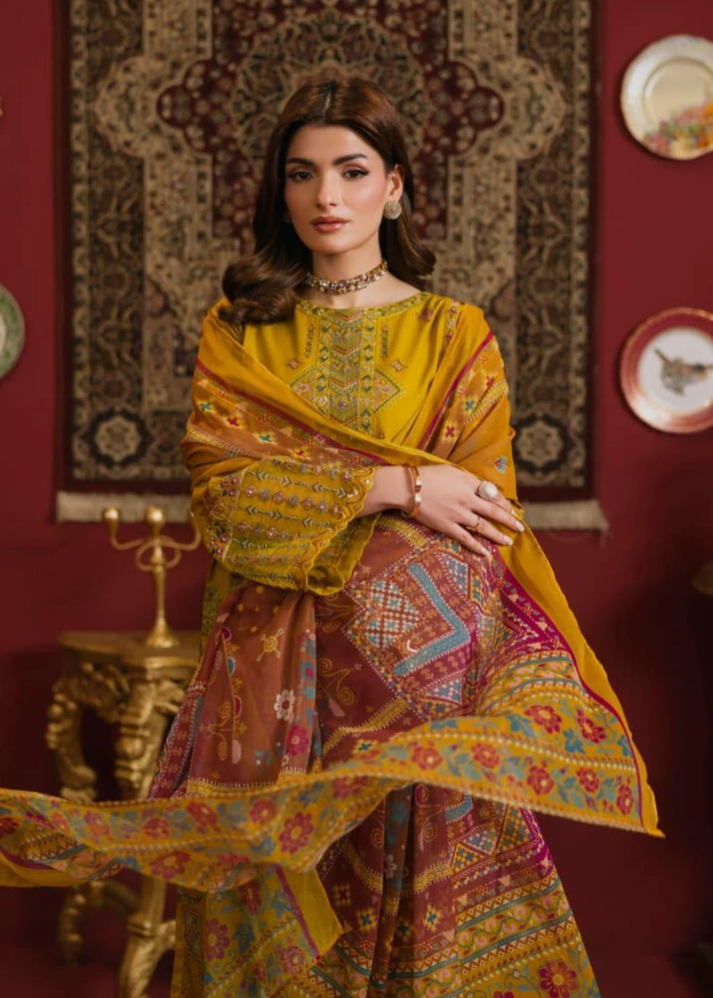 3Pc Embroidered Lawn Cotton ZAUQ-S26-0009