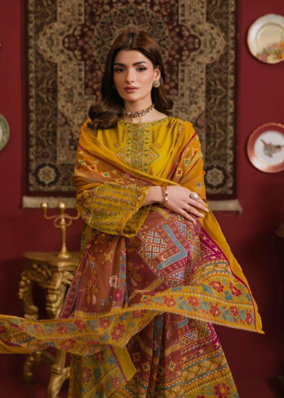 3Pc Embroidered Lawn Cotton ZAUQ-S26-0009