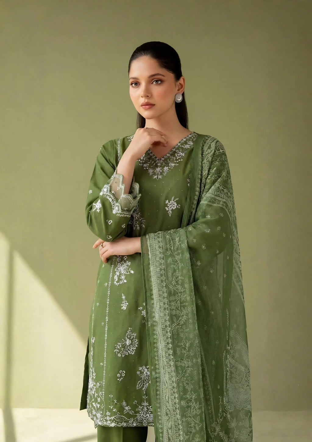 3Pc Embroidered Lawn Cotton ZAUQ-S26-0010