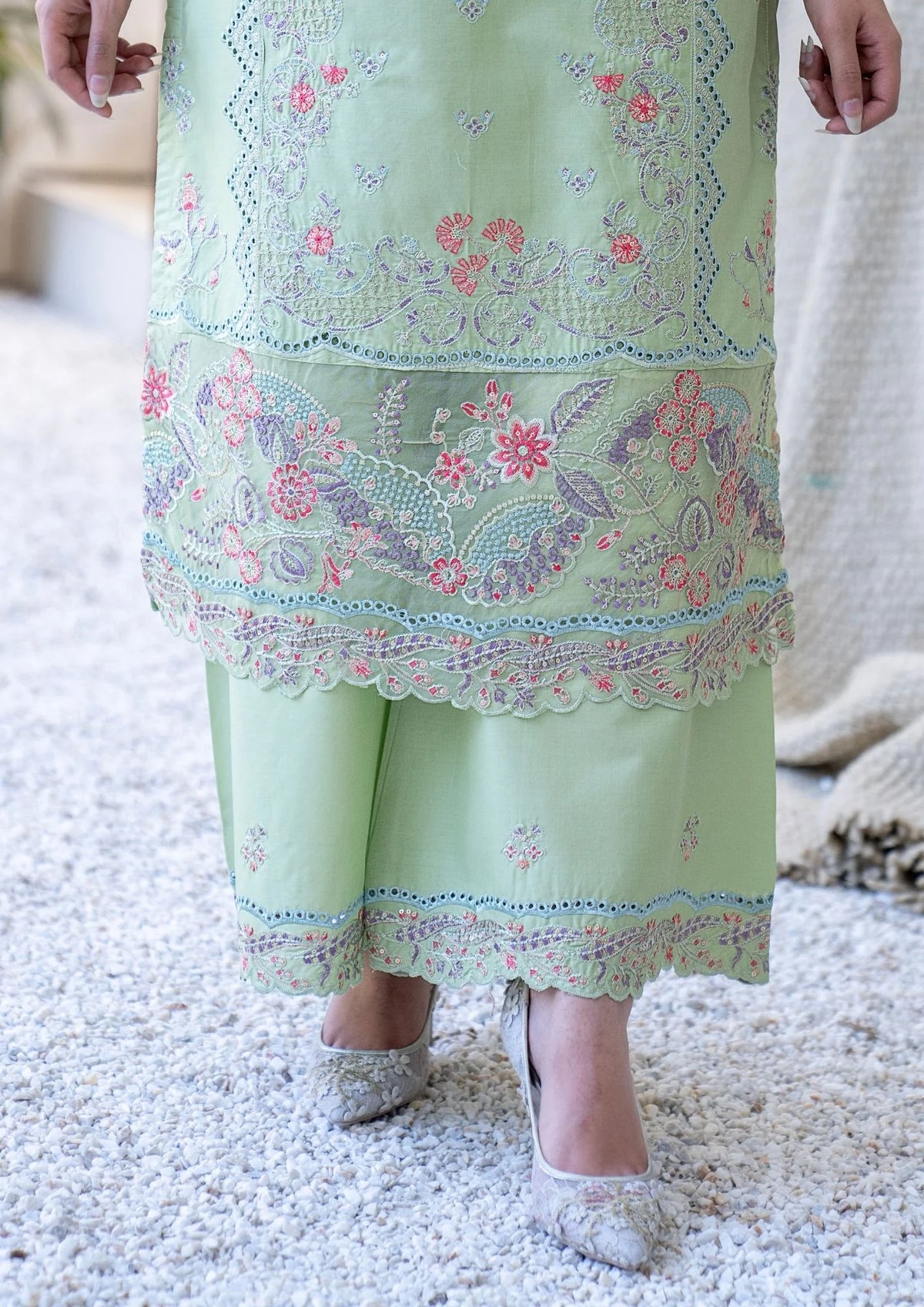 3Pc Embroidered Lawn Cotton ZAUQ-S26-0011