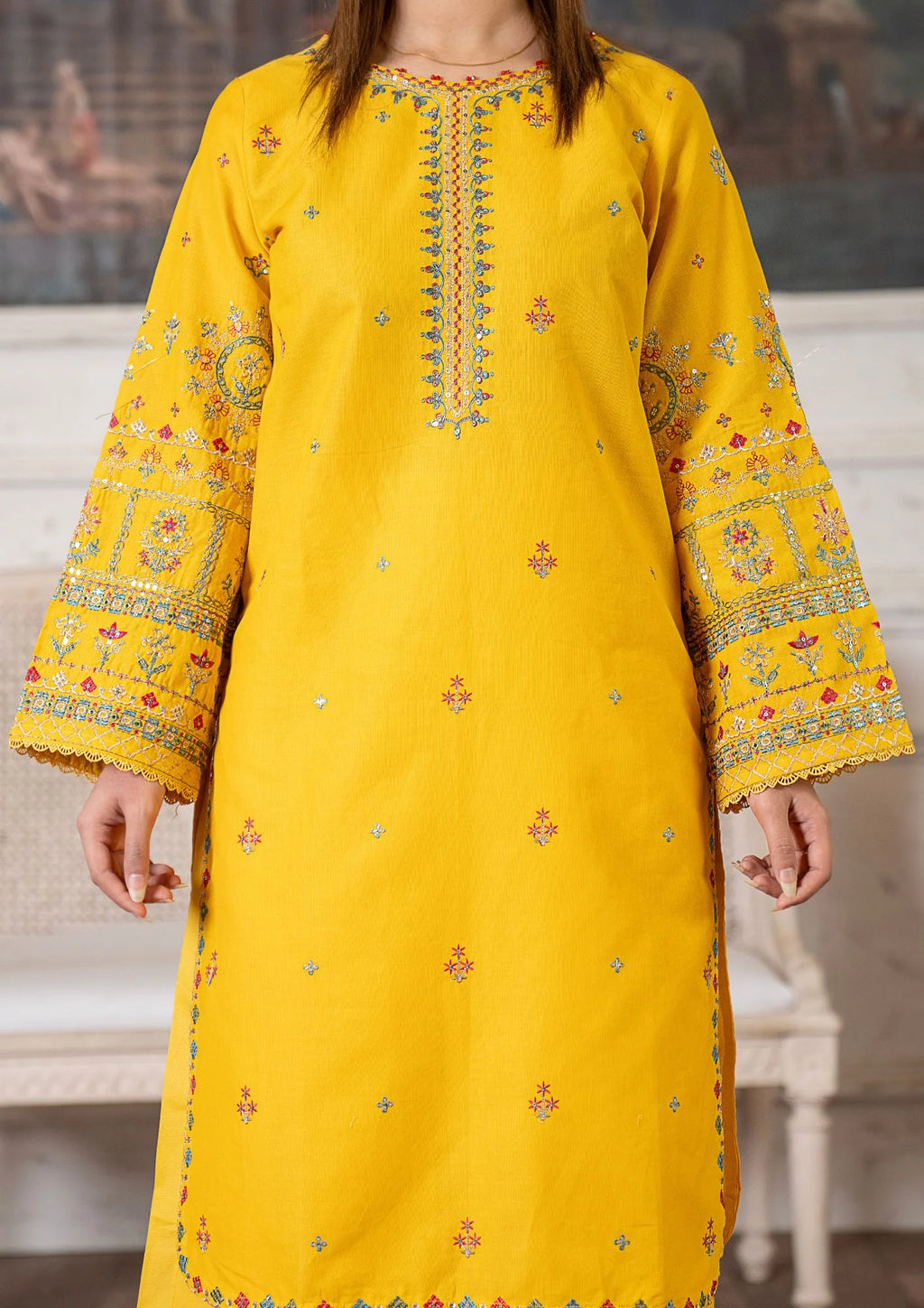 3Pc Embroidered Lawn Cotton ZAUQ-S26-0012