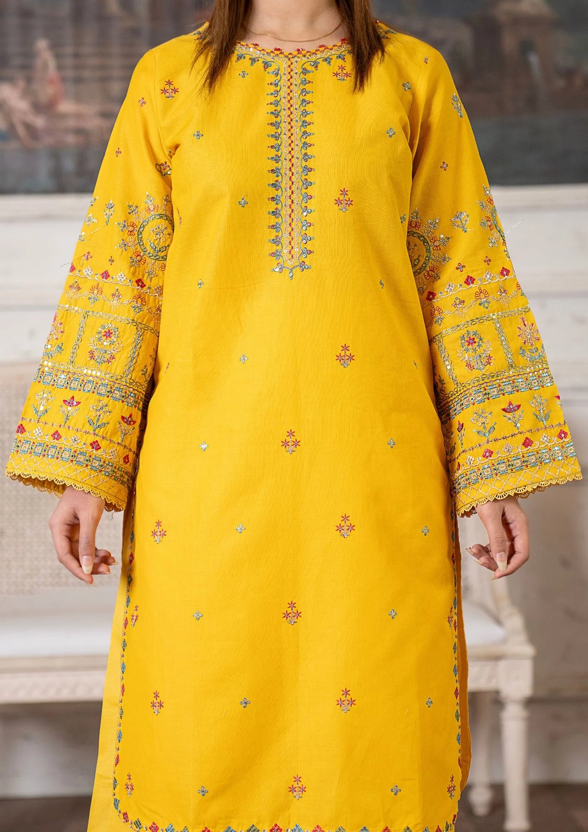 3Pc Embroidered Lawn Cotton ZAUQ-S26-0012